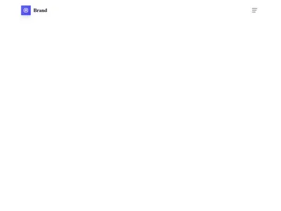 Screenshot of Header Minimal template