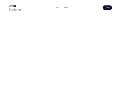 Screenshot of Header Portfolio template