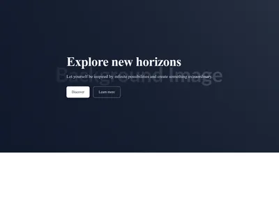 Screenshot of Hero Image Background template