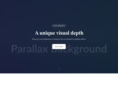 Screenshot of Hero Image Background Parallax template