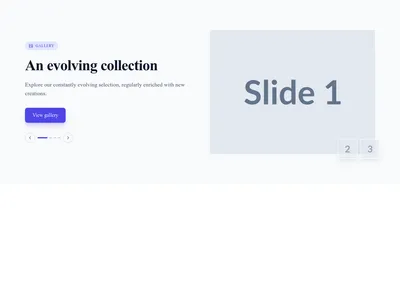 Screenshot of Hero Image Carousel template