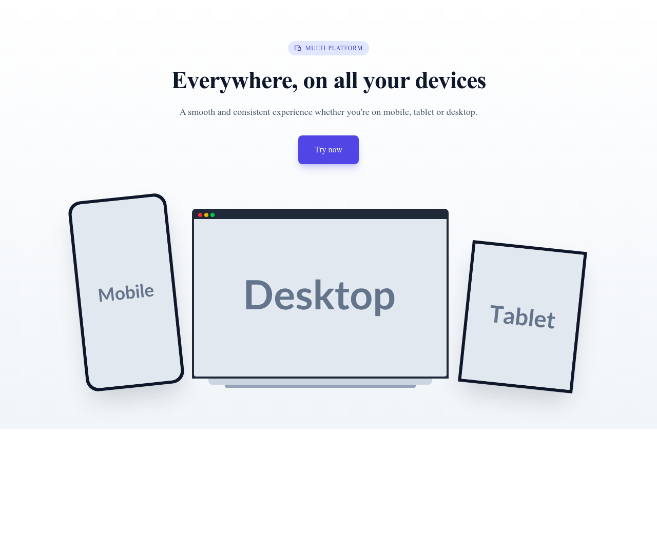 Screenshot of Hero Image Mockup Multiple template