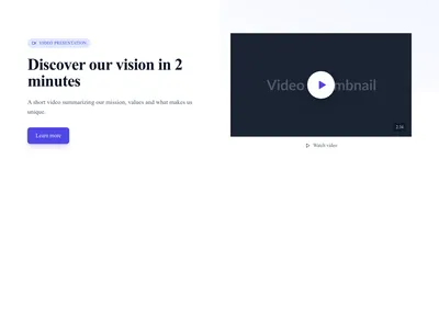 Screenshot of Hero Image Video Thumbnail template