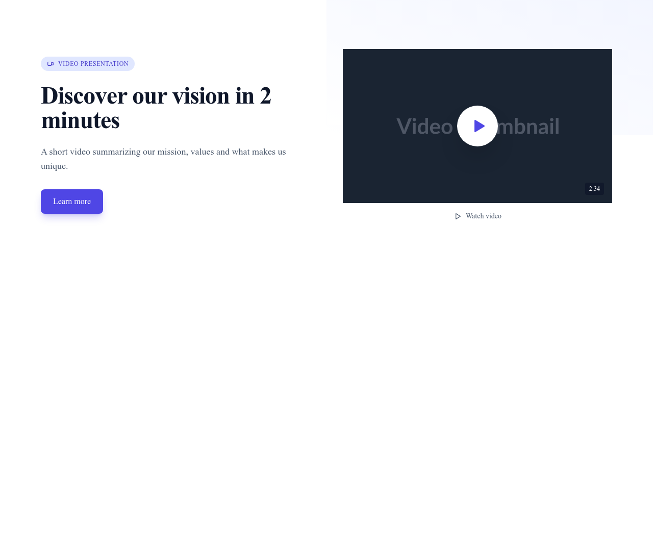 Screenshot of Hero Image Video Thumbnail template