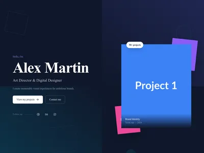 Screenshot of Hero Portfolio Creative template