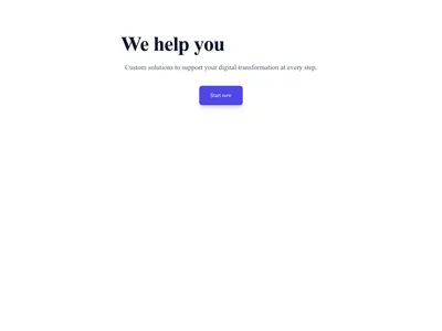 Screenshot of Hero Simple Animated Text template
