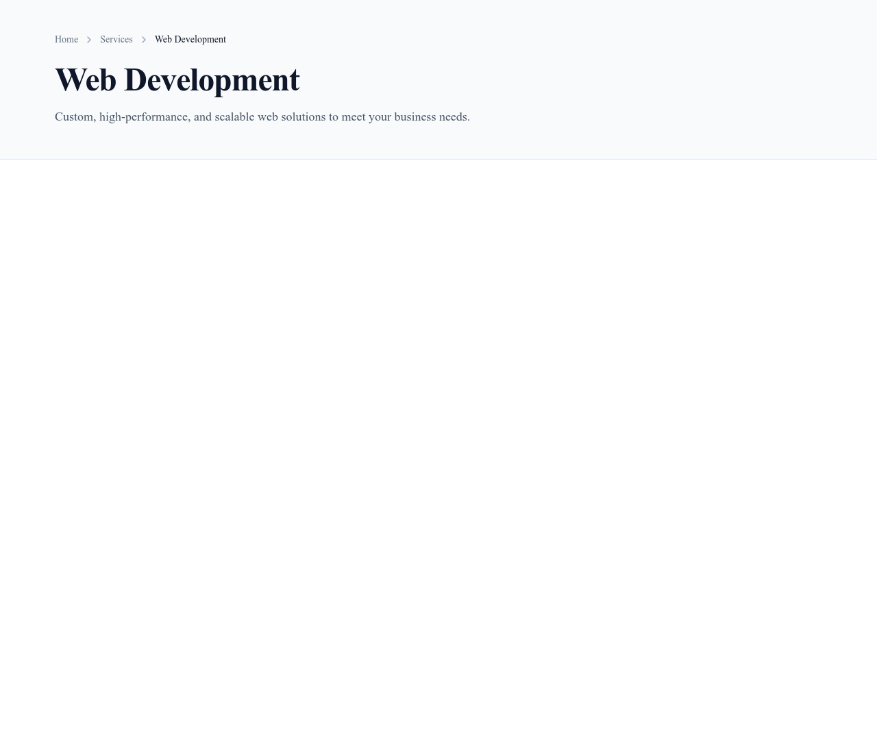 Screenshot of Hero Simple Breadcrumb template
