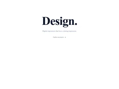 Screenshot of Hero Simple Large Title template