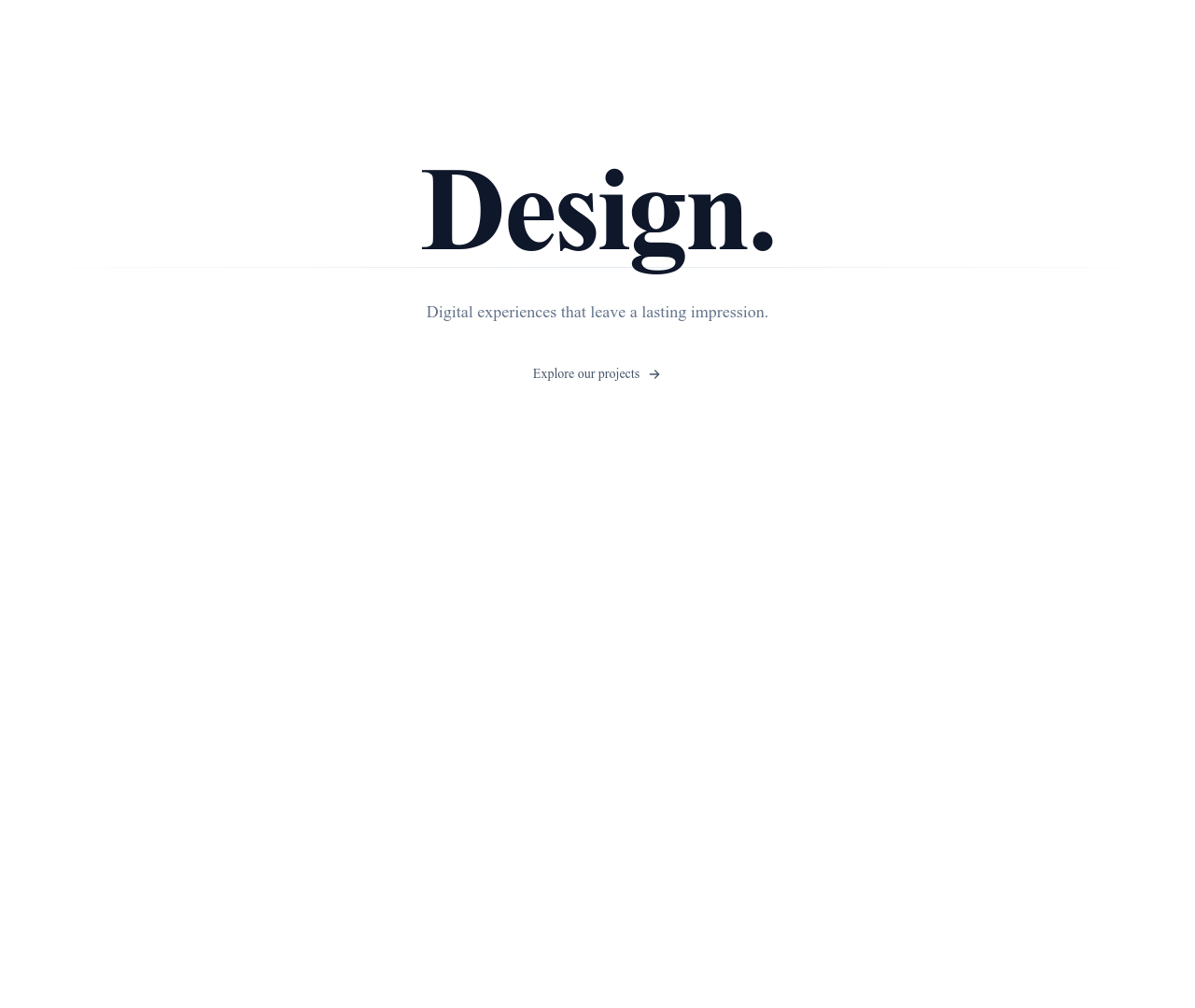 Screenshot of Hero Simple Large Title template