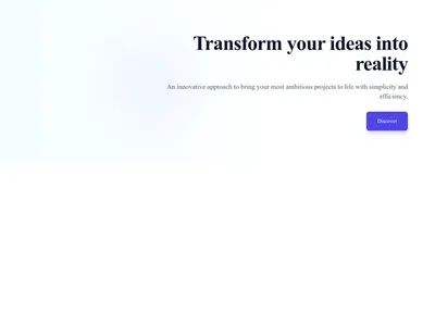 Screenshot of Hero Simple Right template
