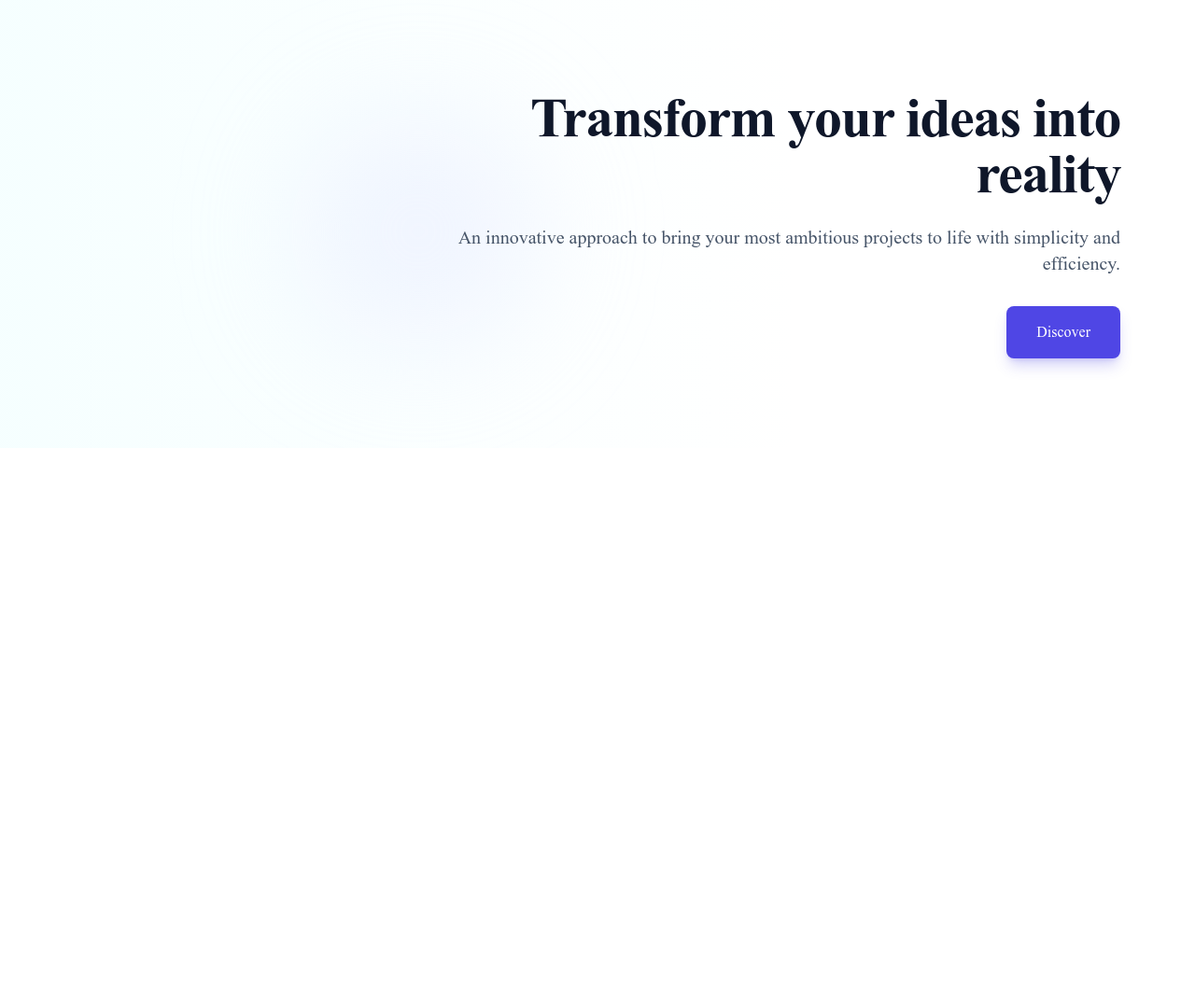 Screenshot of Hero Simple Right template