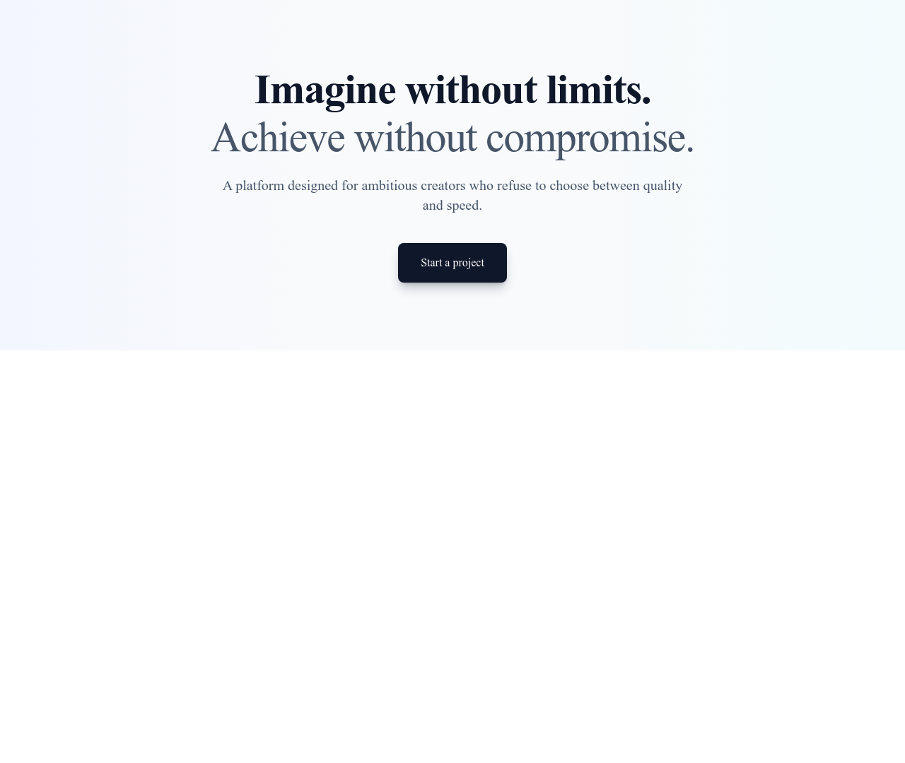 Screenshot of Hero Simple Split Title template