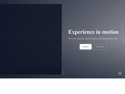 Screenshot of Hero Video Background template
