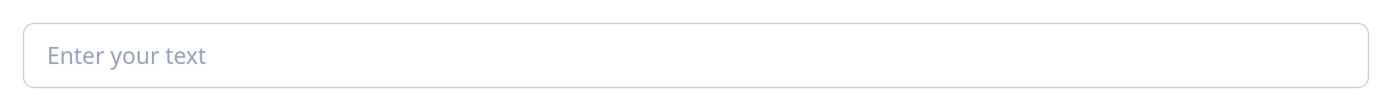 Screenshot of Input Basic template