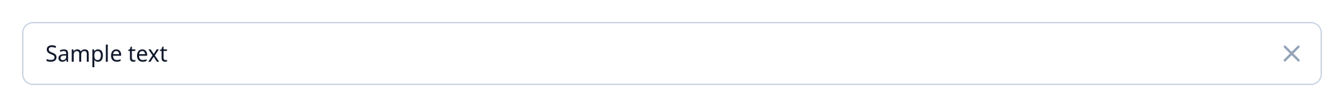 Screenshot of Input Clearable template