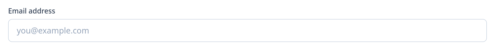 Screenshot of Input Label Top template