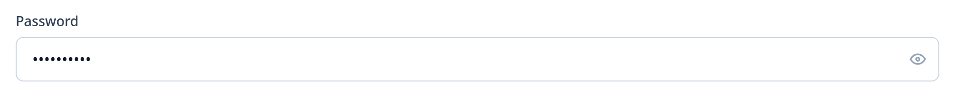 Screenshot of Input Password template