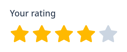 Screenshot of Input Rating Stars template