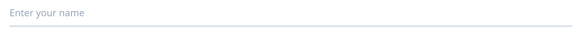 Screenshot of Input Underline template