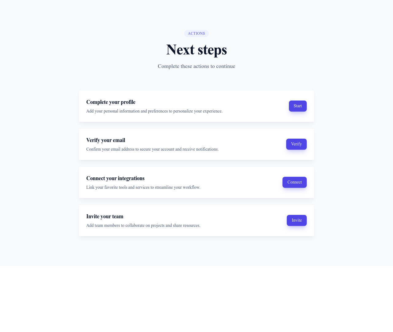Screenshot of List Detailed Action template