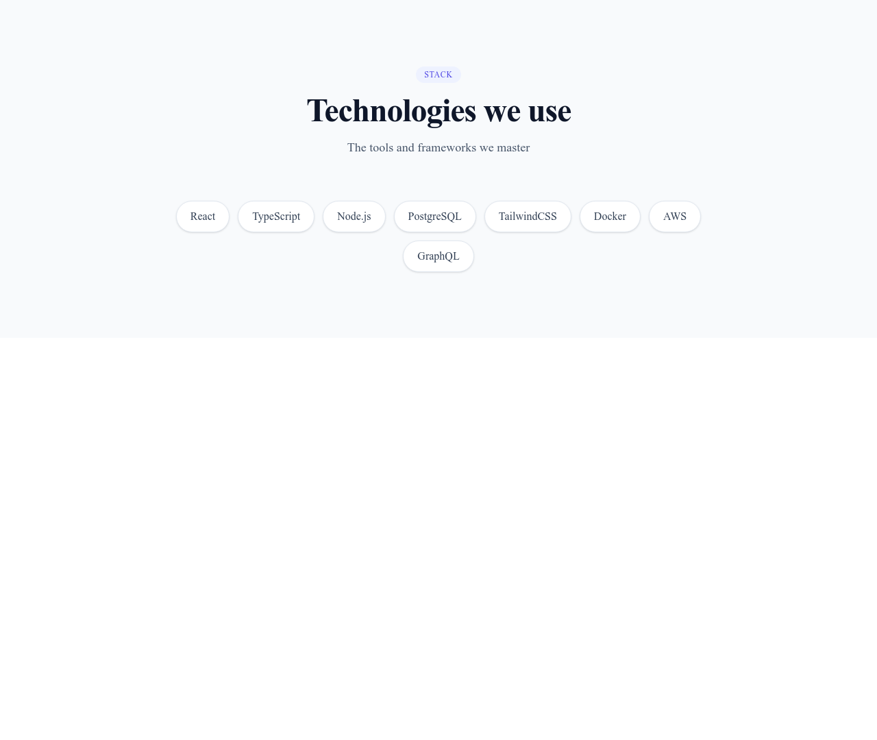 Screenshot of List Simple Inline template