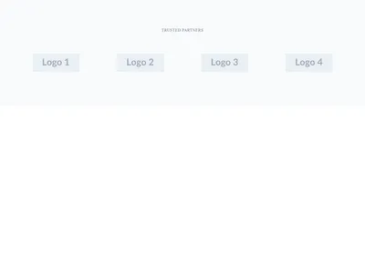 Screenshot of Logos Grid 4 Columns template