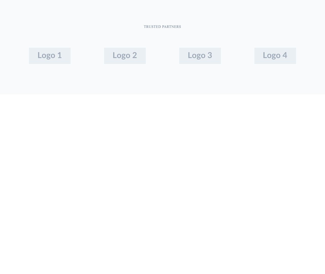 Screenshot of Logos Grid 4 Columns template