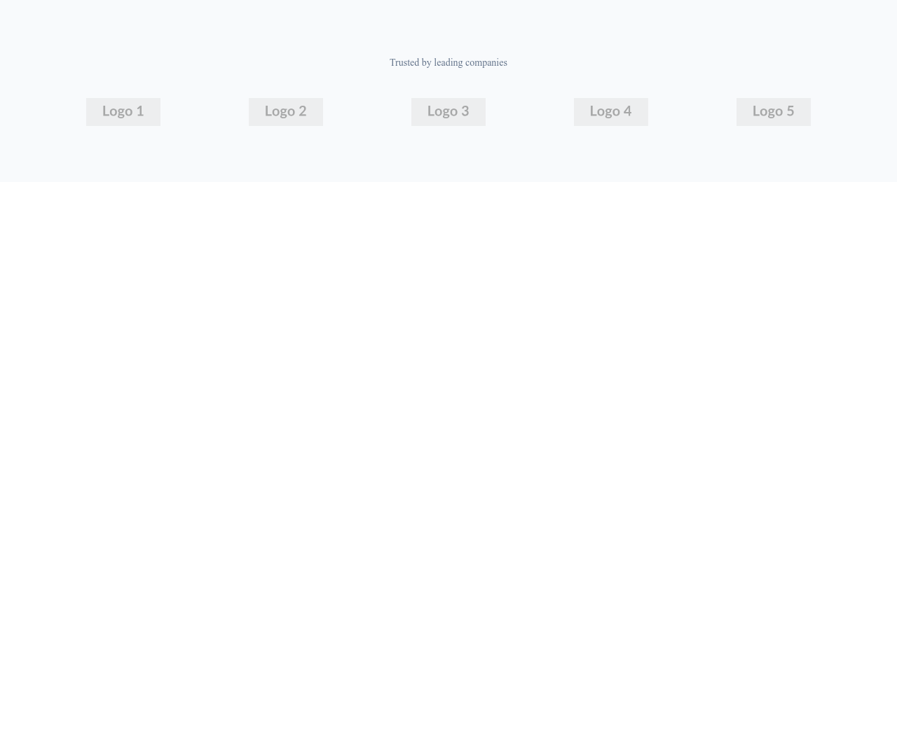 Screenshot of Logos Grid 5 Columns template