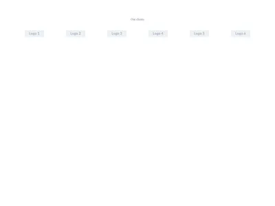 Screenshot of Logos Grid 6 Columns template