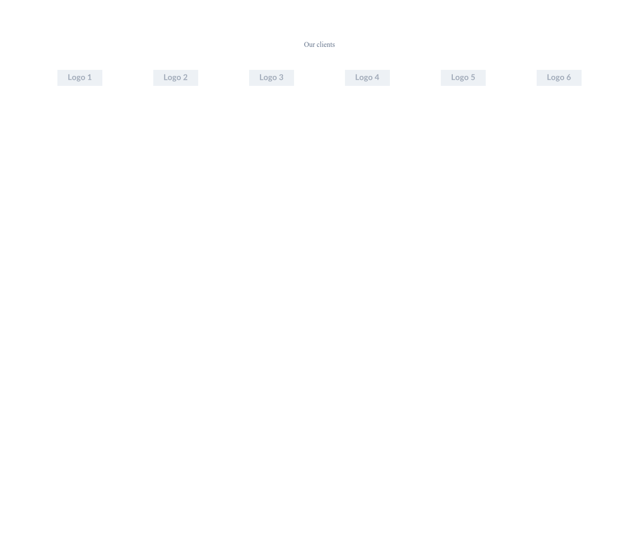 Screenshot of Logos Grid 6 Columns template