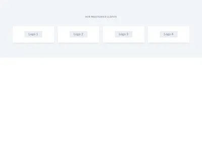 Screenshot of Logos Grid Cards template