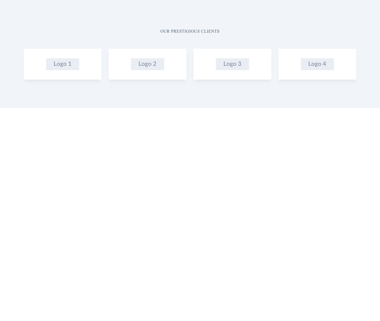 Screenshot of Logos Grid Cards template