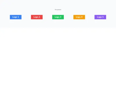 Screenshot of Logos Grid Colored template