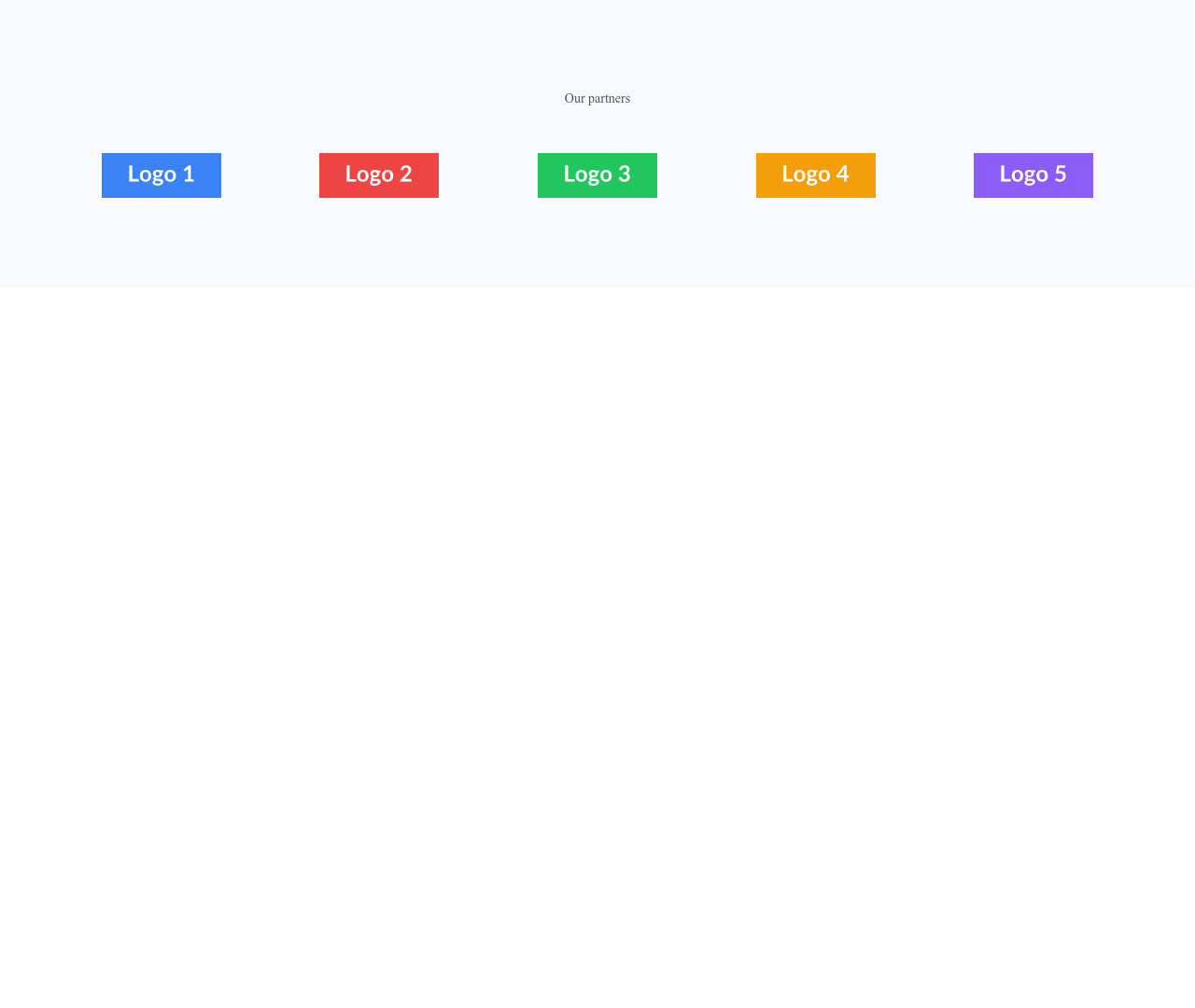 Screenshot of Logos Grid Colored template