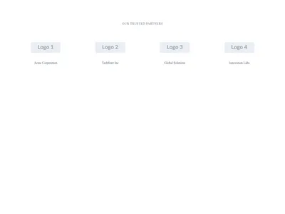 Screenshot of Logos Grid With Names template