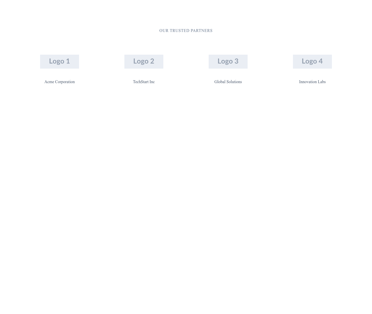 Screenshot of Logos Grid With Names template