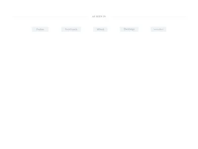 Screenshot of Logos Section Press template