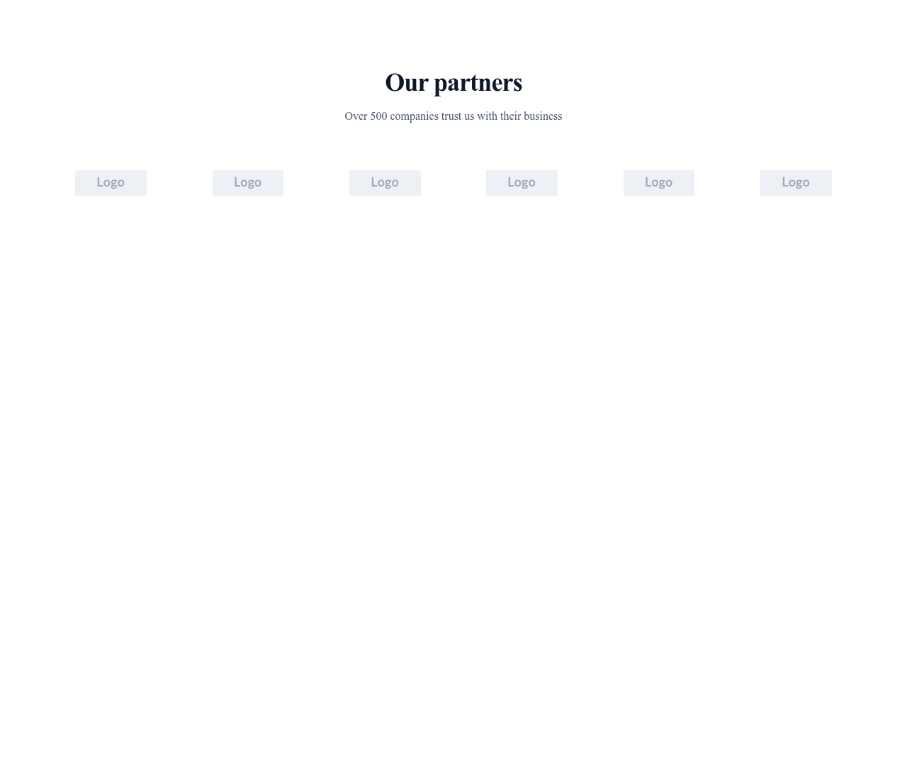 Screenshot of Logos With Title template