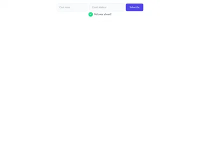 Screenshot of Newsletter Inline With Name template