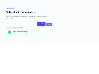 Screenshot of Newsletter Left Aligned template