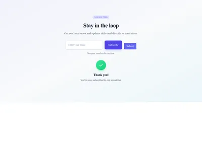 Screenshot of Newsletter Simple template