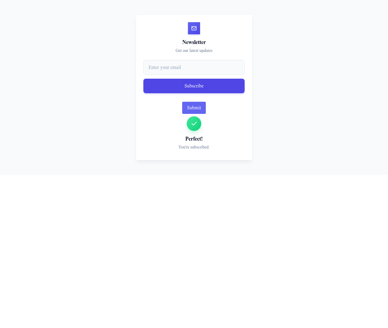 Screenshot of Newsletter Stacked template