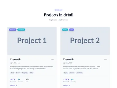 Screenshot of Portfolio Detailed template