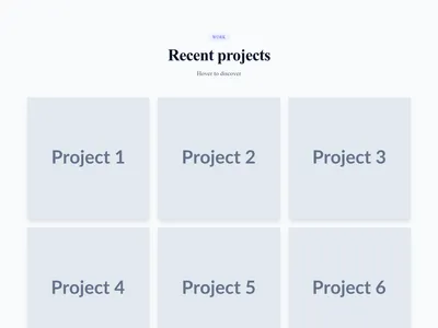Screenshot of Portfolio Grid Overlay template