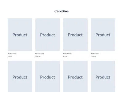 Screenshot of Product Cards Minimal template