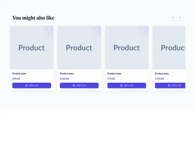 Screenshot of Related Products Section template