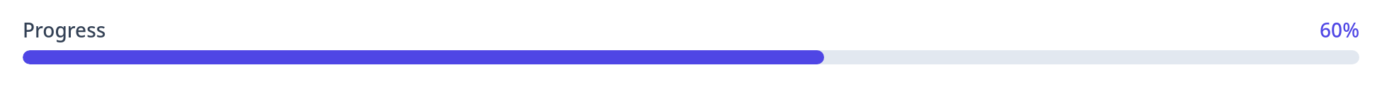 Screenshot of Progress Bar Labeled template