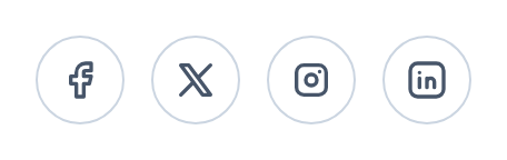 Screenshot of Social Icons Circle template