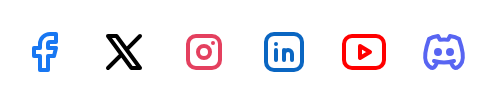 Screenshot of Social Icons Colored template