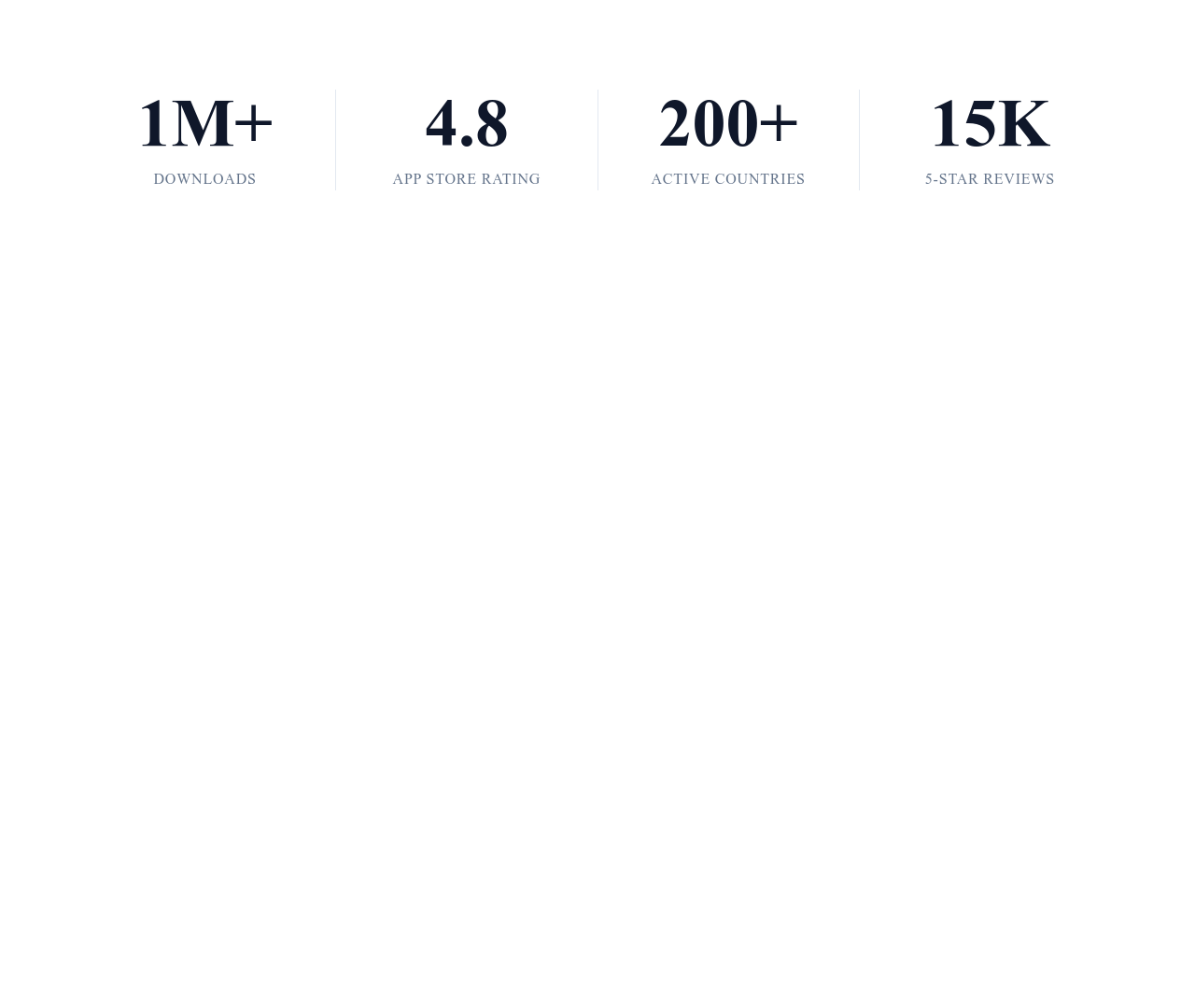Screenshot of Stats Grid Bordered template